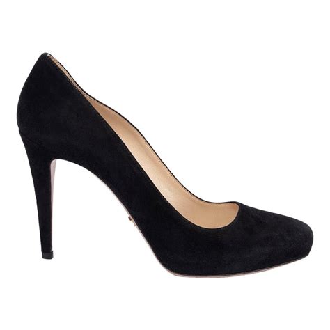 prada almond toe pump black|Prada Suede Almond.